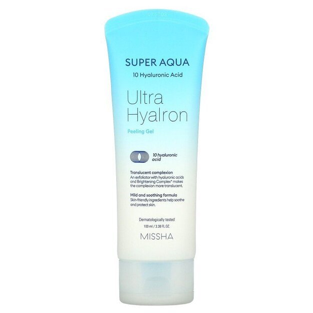 Gelinis odos pilingas Missha Super Aqua Ultra Hyalron Peeling Gel, 100ml