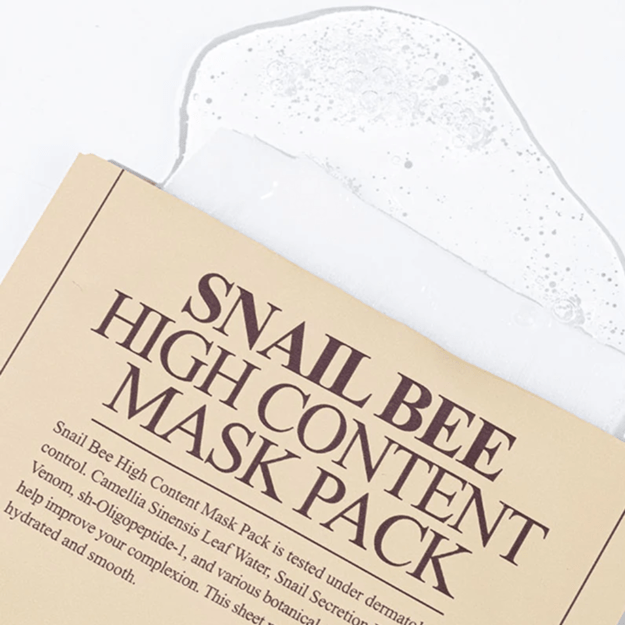 BENTON Snail Bee High Content Mask Pack lakštinė kaukė su sraigių mucinu 20g