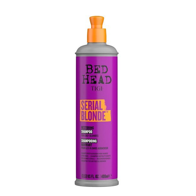 TIGI BED HEAD SERIAL BLONDE SHAMPOO 400 ml šampūnas šviesintiems plaukams